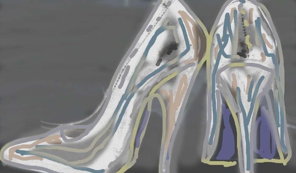 Her shoes Digital artwork ©2013 Michael Dickel