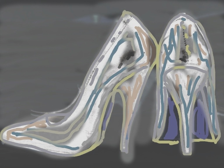 Her shoes Digital artwork ©2013 Michael Dickel